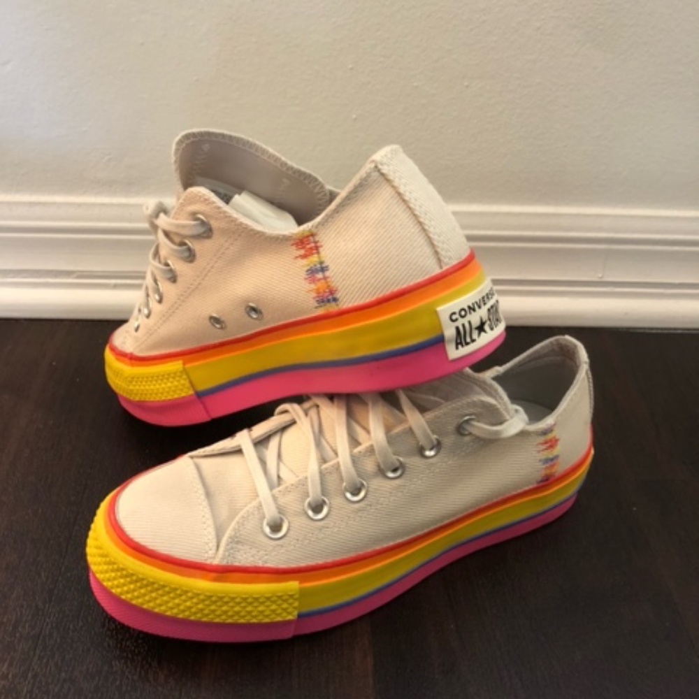 Converse Lift Ox Platform Pride Sneakers Trainers